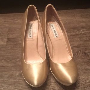 Tan Heels With Rhinestones